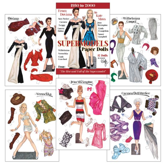 Modal Additional Images for Supermodels Paper Dolls by David Wolfe