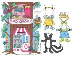 (image for) Miss Susie Smellington Paper Doll & Play Scene by Alina Kolluri