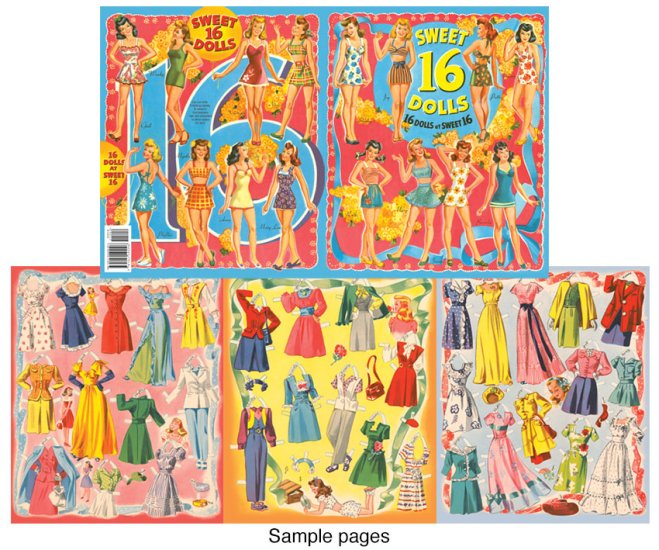 Modal Additional Images for Sweet 16 Paper Dolls