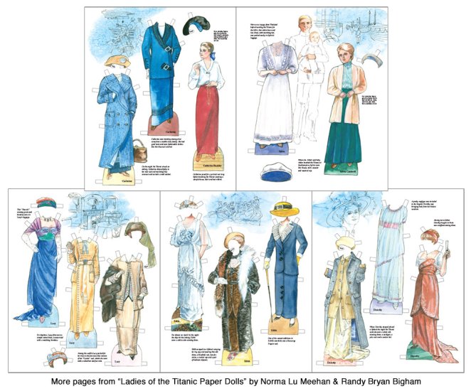 Modal Additional Images for Ladies of the Titanic Paper Dolls by Norma Lu Meehan