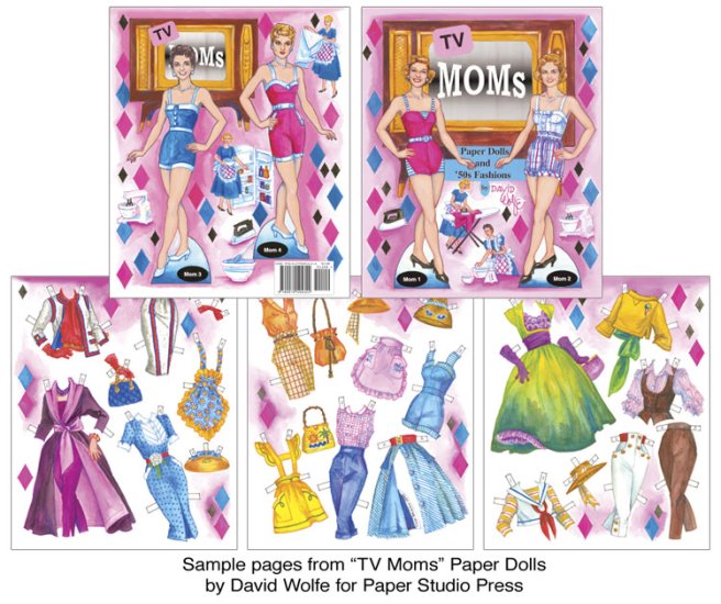 Modal Additional Images for TV Moms Paper Dolls and 50s Fashions by David Wolfe