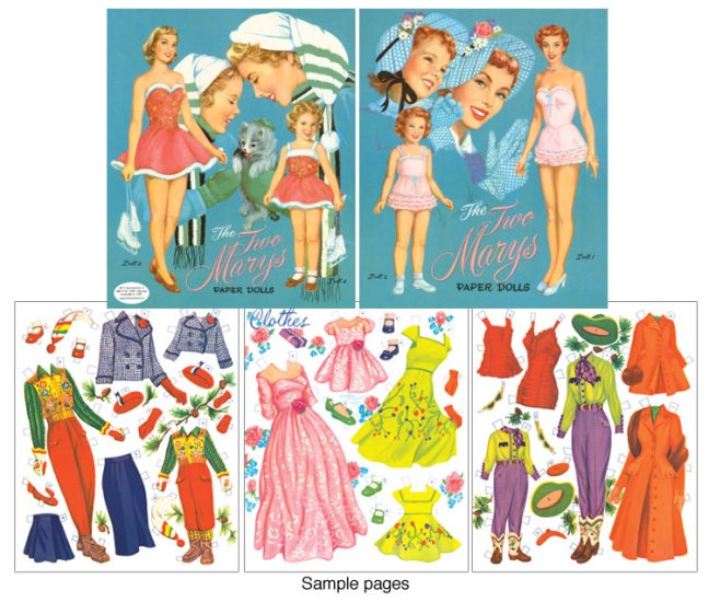Modal Additional Images for The Two Marys Paper Dolls