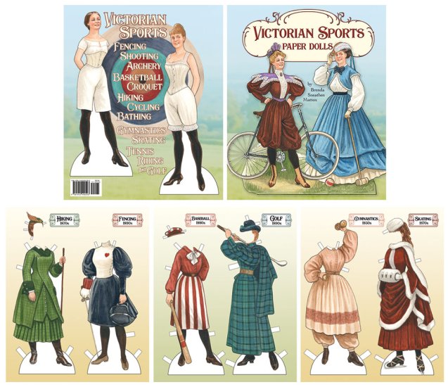 Modal Additional Images for Victorian Sports Paper Dolls by Brenda Sneathen Mattox