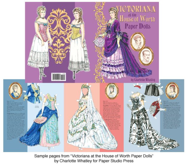 Modal Additional Images for Victoriana at the House of Worth Paper Dolls by Charlotte Whatle