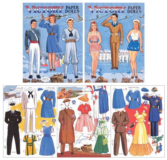 Modal Additional Images for Victory Paper Dolls - 1943 Reproduction
