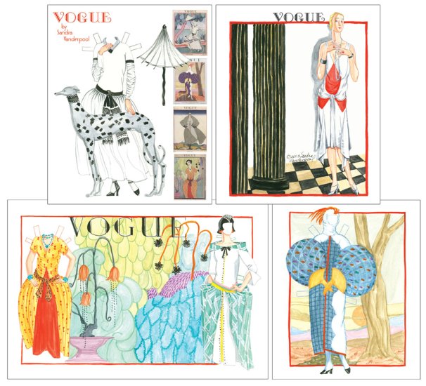 Modal Additional Images for Vogue Covers Paper Doll by Sandra Vanderpool