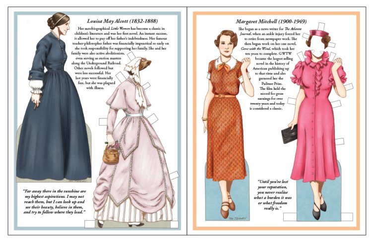 Women of Letters by Tom Tierney - Eight Paper Dolls!