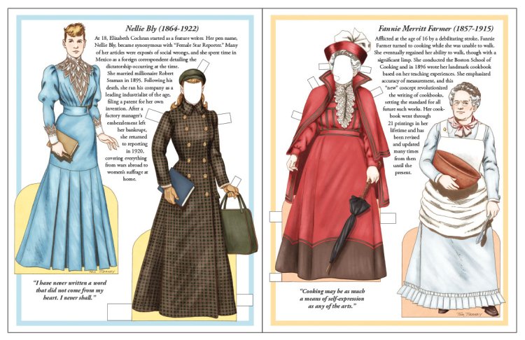Women of Letters by Tom Tierney - Eight Paper Dolls!