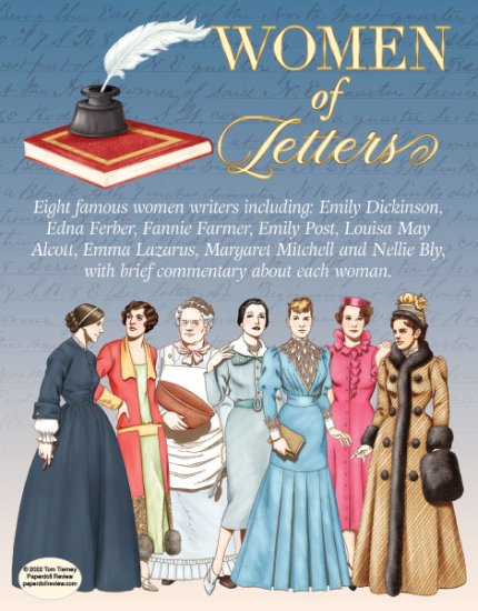 Modal Additional Images for Women of Letters by Tom Tierney - Eight Paper Dolls!