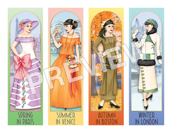 (image for) Seasons of the 1920s Bookmarks by Julie Allen Matthews
