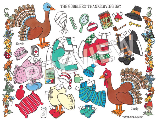 The Gobblers' Thanksgiving Day PD and Playset by Alina Kolluri