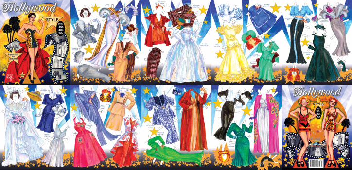 Modal Additional Images for Hollywood Style of the 30s, 40s and 50s Paper Dolls