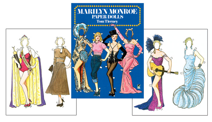Modal Additional Images for Marilyn Monroe Paper Doll by Tom Tierney