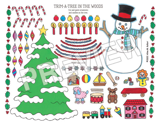 Modal Additional Images for Santa Claws Woodland Paper Dolls & Play Set by Alina Kolluri