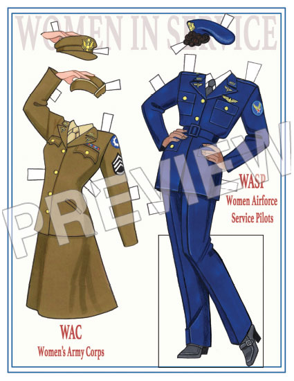 WWII Women in Service Set by Eileen Rudisill Miller