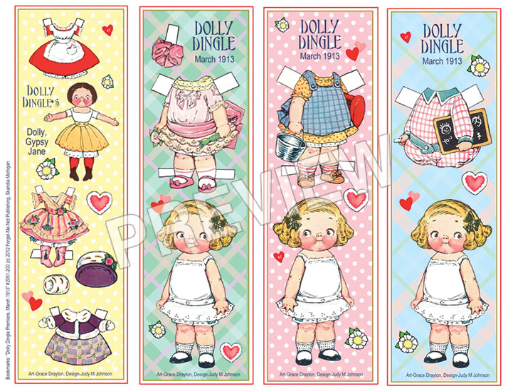 (image for) Dolly Dingle Bookmarks