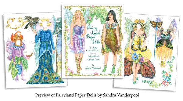 Modal Additional Images for Fairy Land Fairy Paper Dolls by Sandra Vanderpool