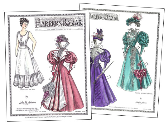 Modal Additional Images for Harper's Bazar 1896 Paper Doll