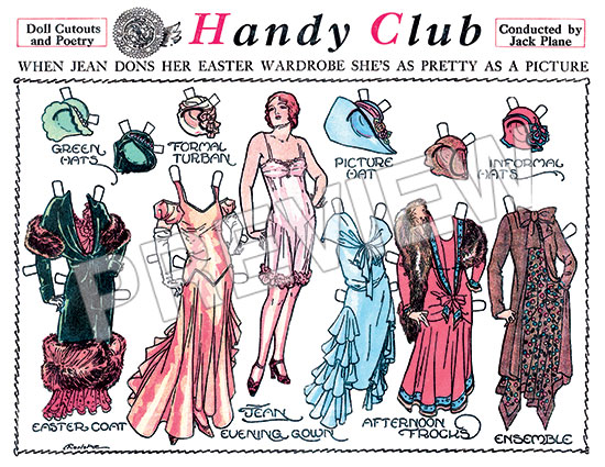 (image for) Jean's Easter Wardrobe - 1920s fashions - by Charlotte Ware