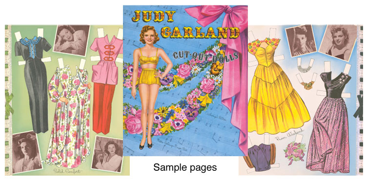 Modal Additional Images for Judy Garland Paper Dolls - 1945 reproduction