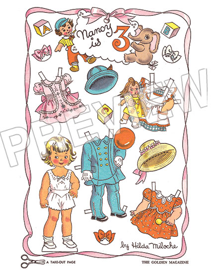 (image for) Nancy is 3 - May 1964, by Hilda Miloche