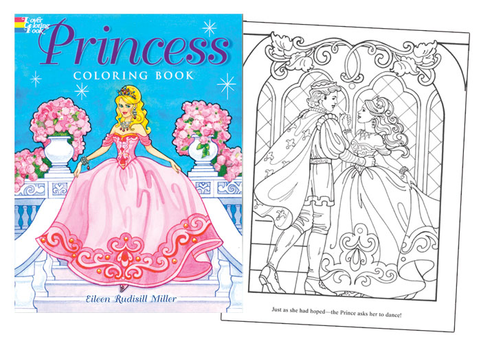 Modal Additional Images for Princess Coloring Book by Eileen Rudisill Miller