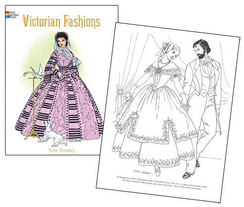Modal Additional Images for Victorian Fashions Coloring Book