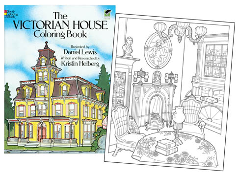 Modal Additional Images for Victorian House Coloring Book